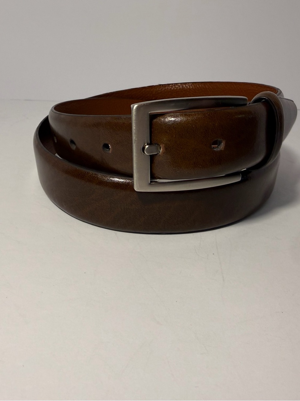 👔 Jos. A. Bank 1905 Collection Smooth Brown Leather Dress Belt 38